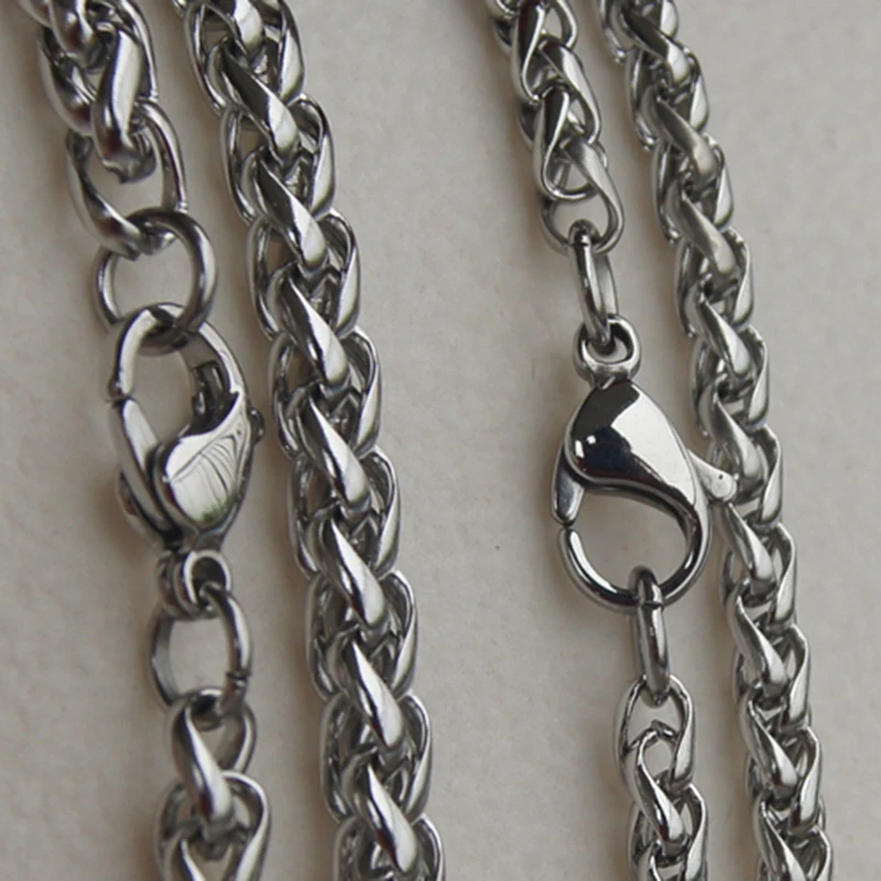 

3.6mm cool woven link men/boy stainless steel chain necklaces & pendants men jewelry punk