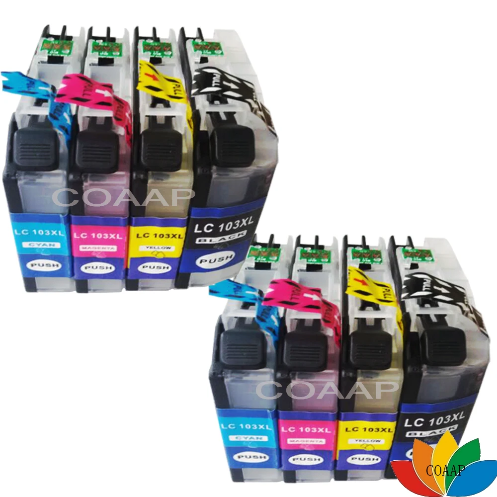 8 COMPATIBLE INK CARTRIDGE FOR BROTHER MFC J245 J285DW J4310DW J4410DW J450DW J4510DW J4610DW J470DW LC103