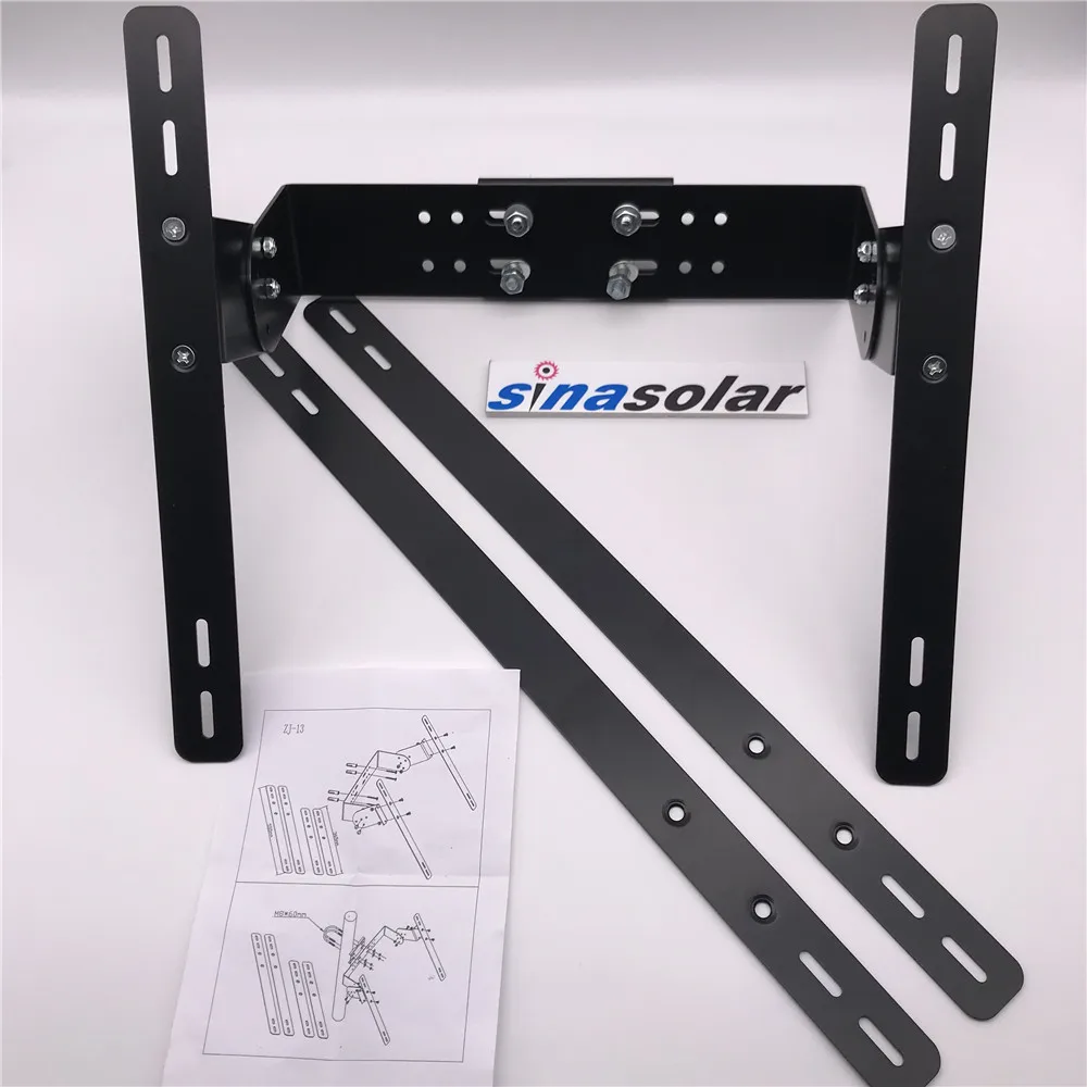 Adjustable Solar Panel Wall And Pole Mounting Bracket System For Gate Opener 12V Off Grid System Rural