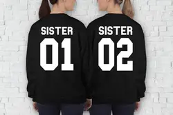 Sugarbaby-Sudadera para mejor amiga, regalo para mejor amiga, regalo para hermana bff, jersey de moda, Tops de manga larga bff