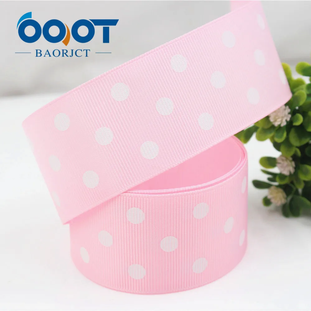 OOOT BAORJCT 176181,10 yards 38MM DOTS Printed grosgrain ribbon, DIY handmadeHair accessories Material wedding gift wrap