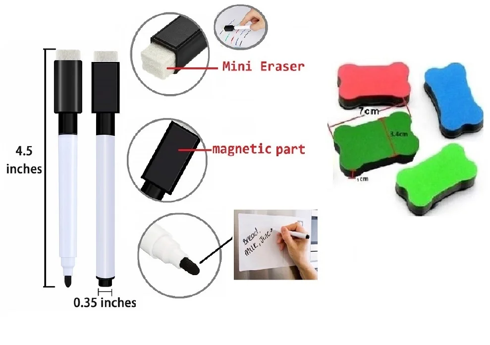 A4 Magnetic Menu Board for Fridge Sticker Weekly Planner Grocery To Do List Notepad Kitchen Refrigerator Magnet Whiteboard