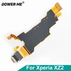 Aocarmo Type-C USB Connector Charger Dock Charging Port Ribbon Flex Cable For Sony Xperia XZ2 H8216 H8266 H8276 H8296