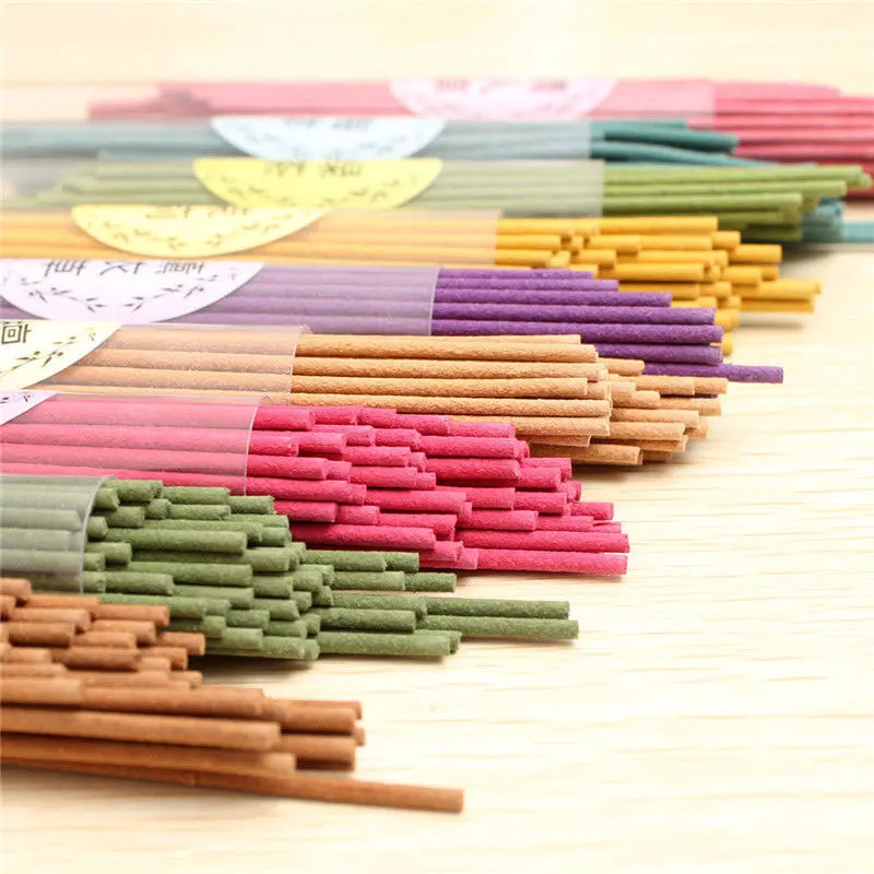 50Pcs/Box Natural Incense Stick Handmade Aromatherapy Sticks Sandalwood Summer Sleep Essential Home Incense Stick Aroma Indoor