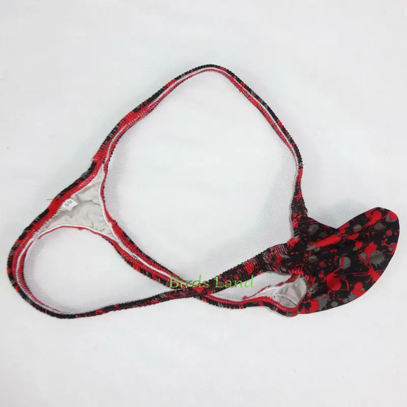 4pcs mixed Mens Pouch Thong Bulge Enhancer Low Rise T Back Camo Spider prints G4034