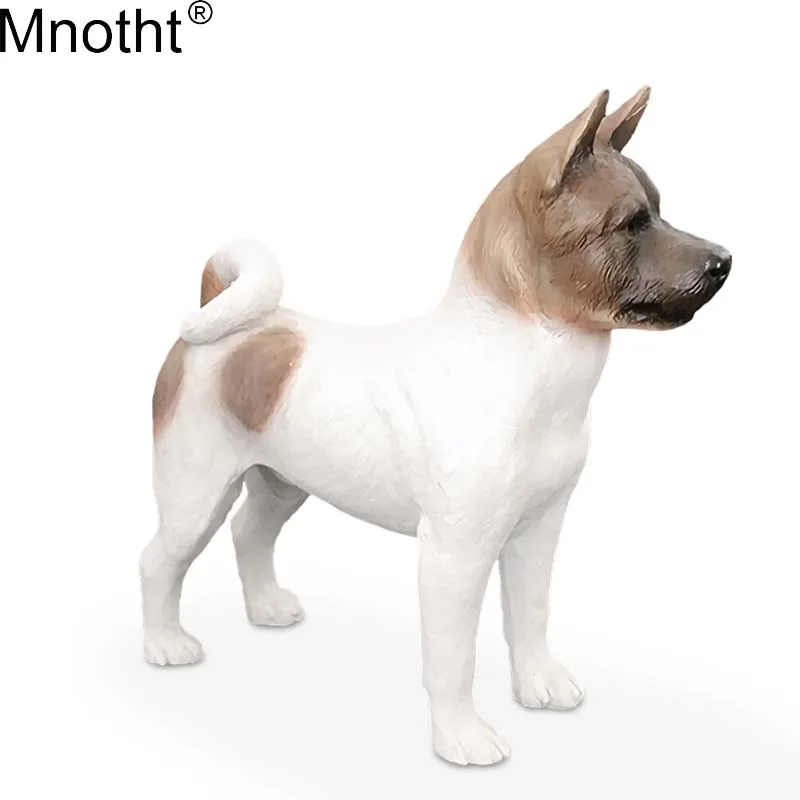 

Mnotht Mini Akita Dog Model 1/6 Shiba Japanese Pet Dog Animal Toy Scene Accessory for Action Figure Collection Gift High Quality