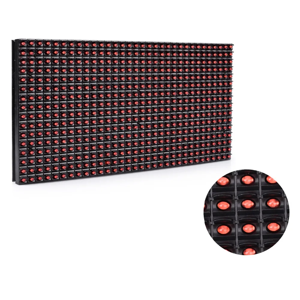 

320*160mm 32*16pixels P10 Outdoor waterproof Red led module for single red color P10 led message display module