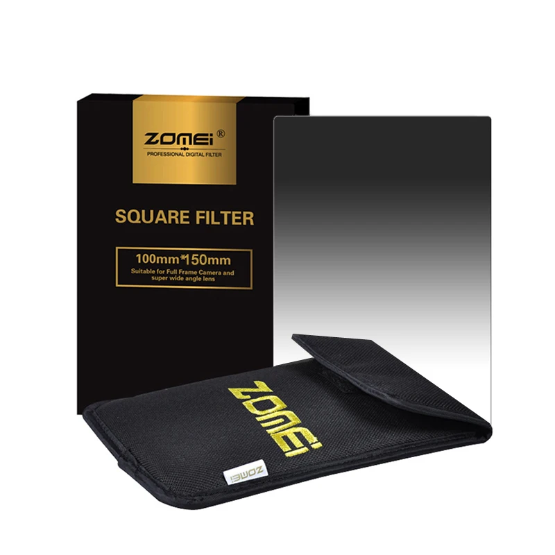Zomei Square Filter 100mm x 150mm Graduated Neutral Density Gray GND248 ND16 100mm*150mm 100x150mm for Cokin Z-PRO Series Filter