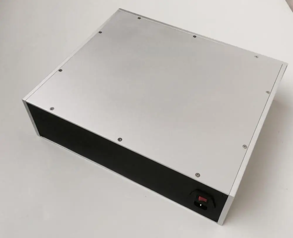 Bạc Giả GAO Wen Tất Cả nhôm amplifier chassis/Pre-amplifier chassis/AMP Enclosure/trường hợp/DIY hộp (430*120*360 mét)