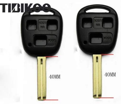 

10PCS Key Case for Toyota 3 Button Remote Key Shell TOY48 Short Blade 40MM