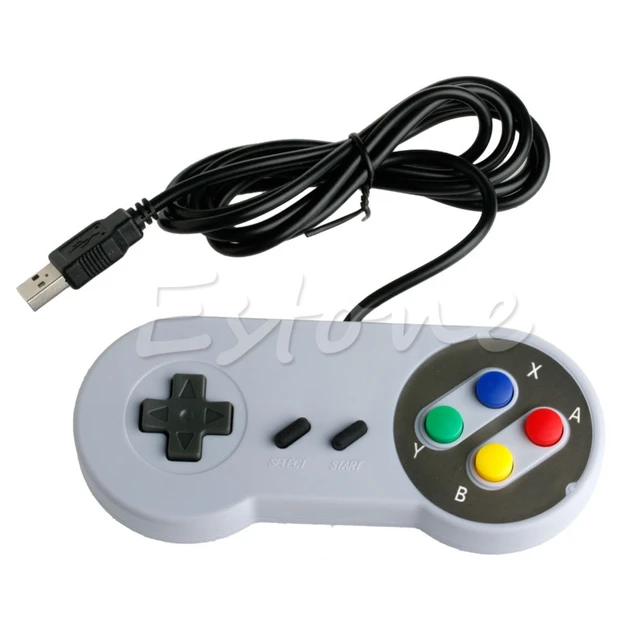 1 pc の usb コントローラスーパーファミコンスーパーファミコン用 pc/mac エミュレータファミコン windows ゲームパッド -  AliExpress