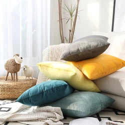 Nordic 50*50 Cushion Cover Velvet Pillow For Living Room Decorative Housse De Coussin 60*60 Home Decoration Funda Cojin 50x70
