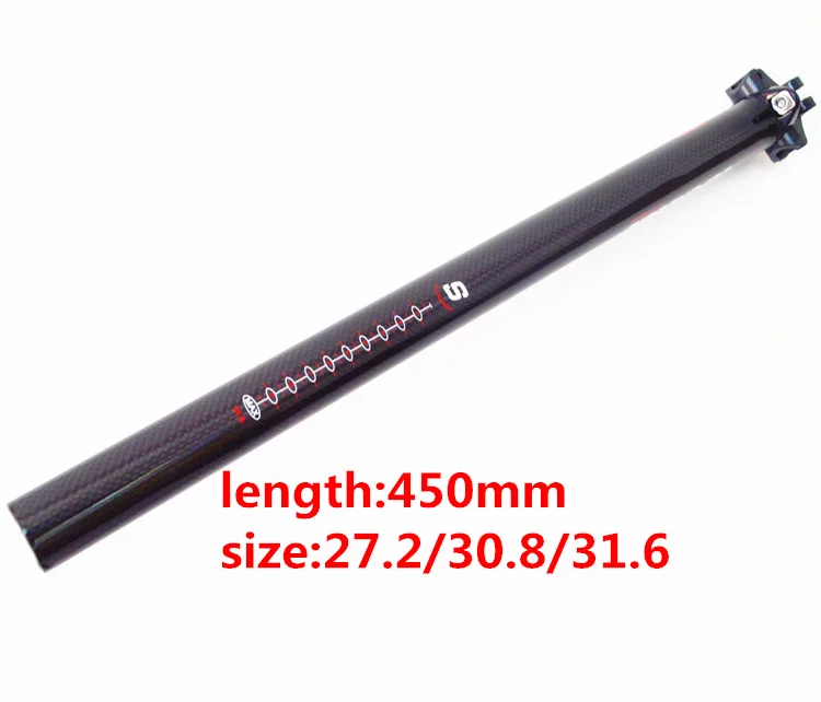 superlogic MTB/Road Bicycle Carbon Seatpost Bicycle Carbon Seat post Seat tube Seat Bicycle Parts 27.2/30.8/31.6*350/400/450