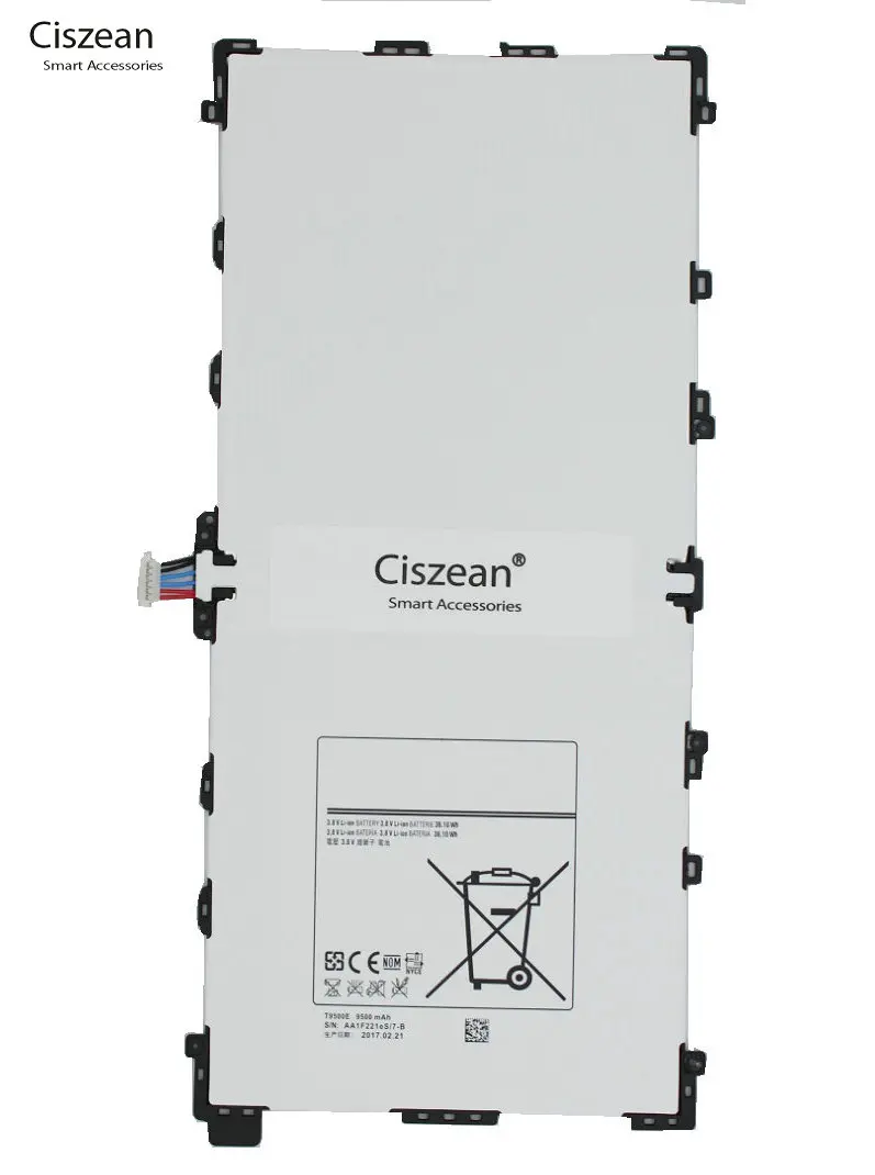 Ciszean 1x 9500mAh Replacement Battery For Samsung Galaxy Note Pro 12.2 SM P900 P901 P905 T9500C T9500E T9500U T9500K + Tools