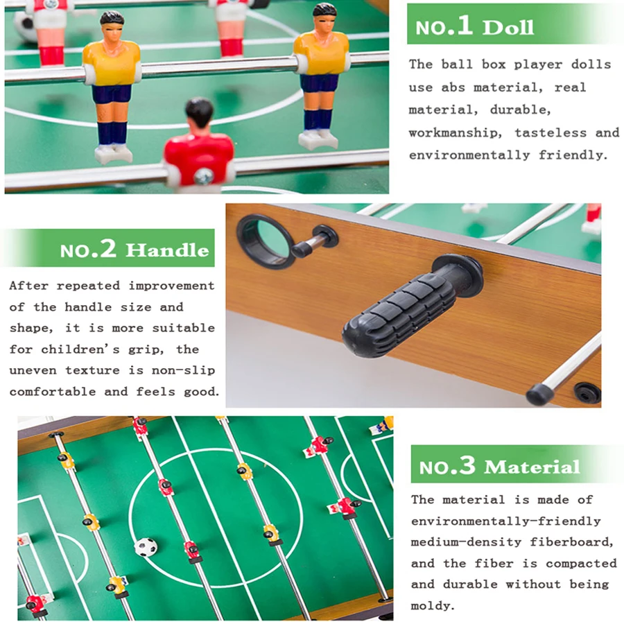 69cm 12pole Standard Football Soccer Table Game Bobby Children Desk Football Games Match Set Gift Toy Party for Adult Kids T4