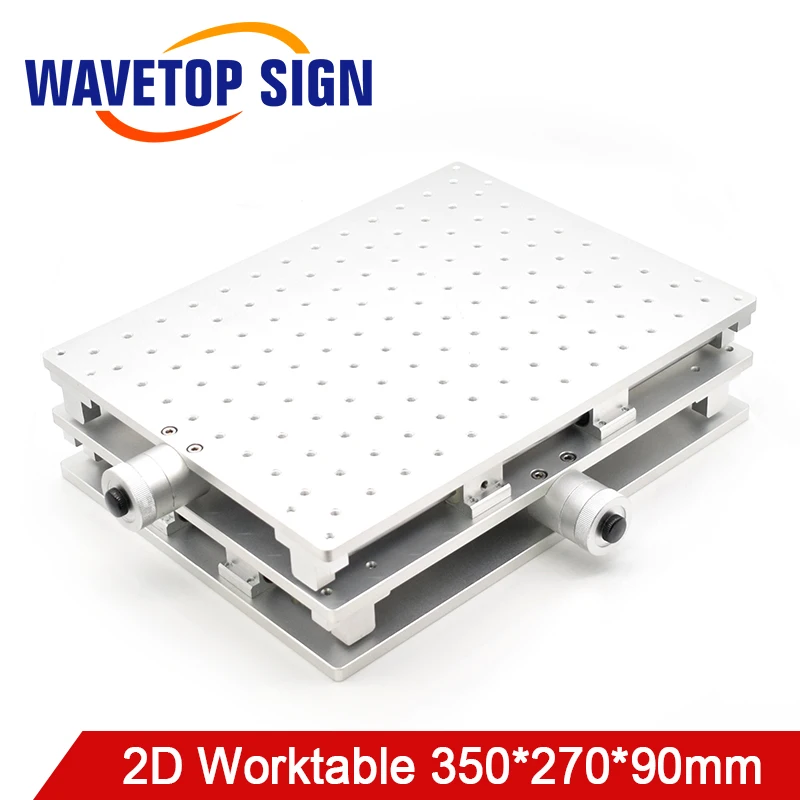 

WaveTopSign Laser Mark Machine 2D Worktable 350x270x90mm X-axis Adjustable 0-150mm Y-axis Adjustable 0-190mm Fixed Screws M6