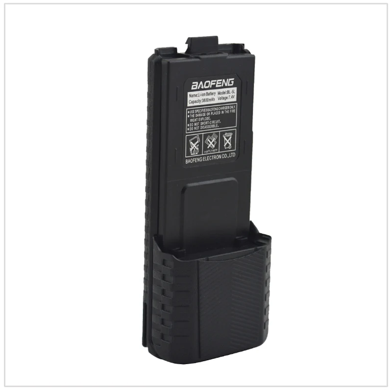 ブラック baofeng UV-5R トランシーバーリチウムイオン電池 3800 mah 7.4 v baofeng UV-5R 、 UV-5RA 、 UV-5RB 、 UV-5RC 、 UV-5RD 、 UV-5E 、 tyt TH-F8