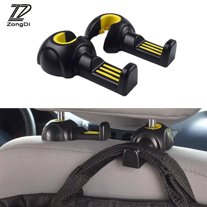 ZD 2PCS Car Fastener Clip Seat Headrest Hanger Holder Hooks For Skoda Octavia A5 A7 2 Fabia Yeti BMW E60 F30 X5 E53 Inifiniti