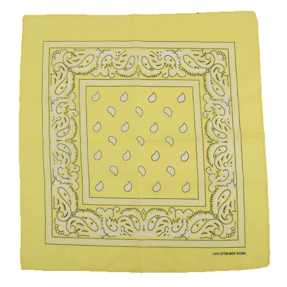 Foulard Hip-Hop 100% Coton pour Homme et Femme, Serviette de Poche Vintage, Foulard de Tête, 1 Pièce