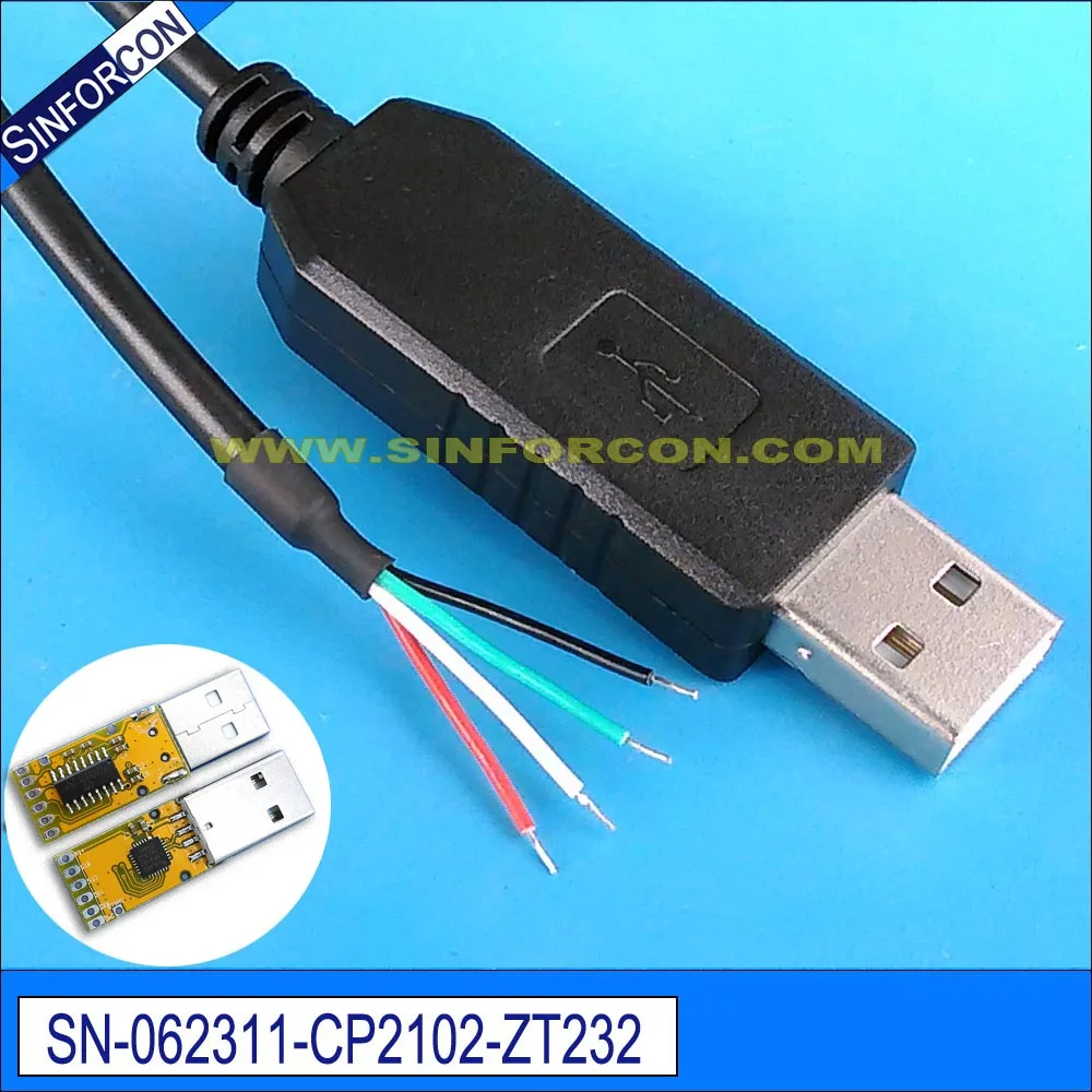 Silicon Labs CP210x USB to Uart Bridge Cable USB RS232 WE CP2102 Wire End Serial to USB converter Cable