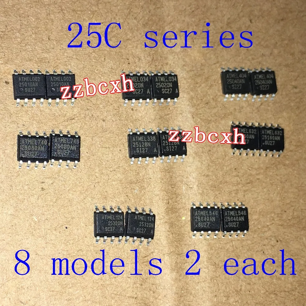 16PCS/LOT New 25010 25020 25040 25080 25160 25128 25320 25640 Eight kinds of the two SOP-8