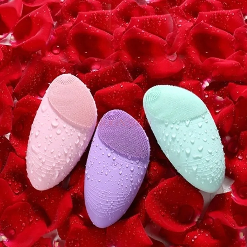 Silicone face wash meter ladies rechargeable electric cleansing instrument pore cleaner face wash instrument home facial massage