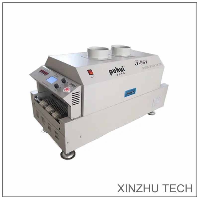 PUHUI T-961 220V Reflow Oven Infrared IC Heater BGA SMD SMT Reflow Wave Oven Rework Station Infrared IC Heater Soldering Station