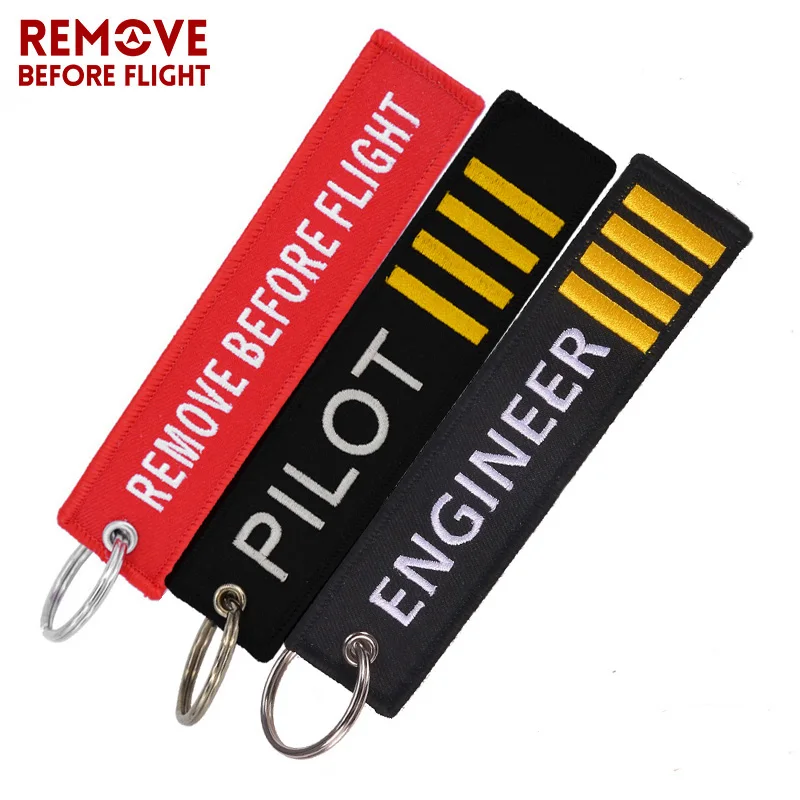 Fashion Pilot Key Chain Bijoux Keychain for Flight Crew Aviation Promotion Gifts Tag Porte Clef OEM Key Ring Mixed 3 PCS/LOT