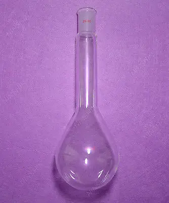 Laboratory Kjeldahl Flask,Long Neck Flask,500ML,24/40,Lab Glass Pyriform Flask