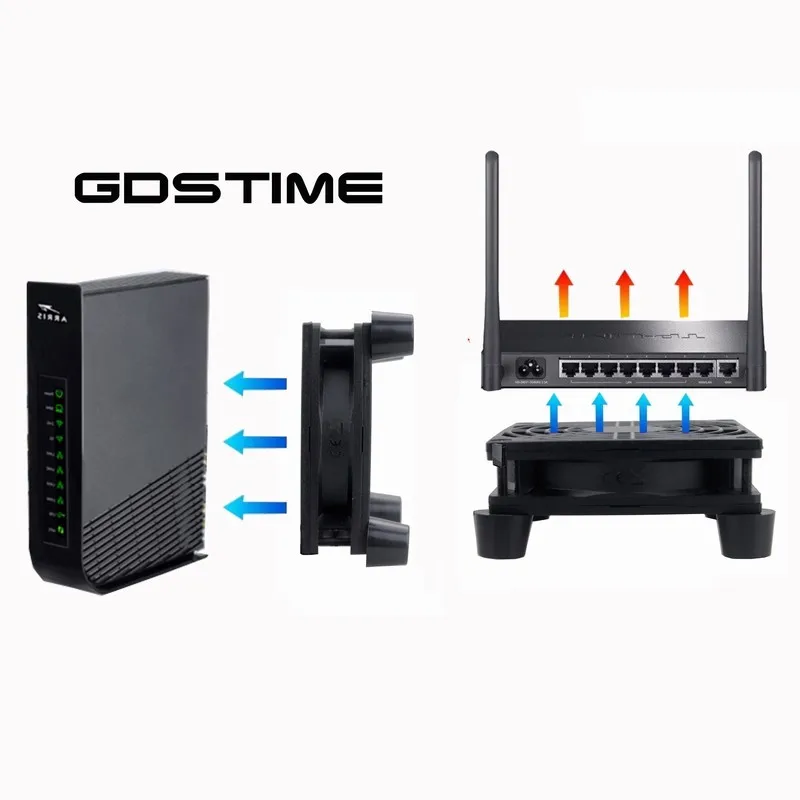 

Gdstime 5 Pcs TV Box Wireless Router Cooling Fan 8cm 80mm*80*mm*25mm 5V USB Brushless EC Fan