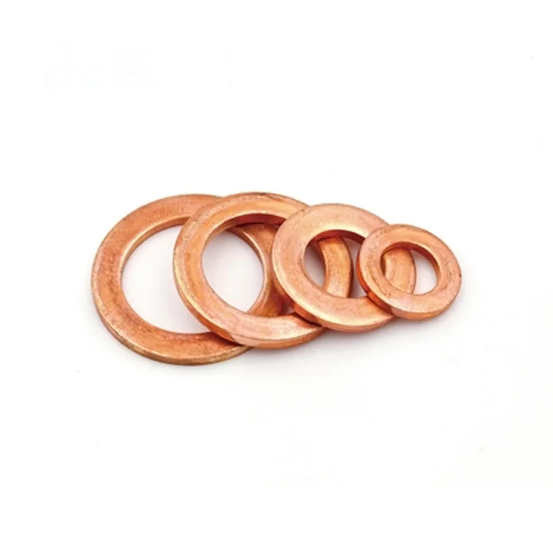 1pcs Copper washer inner diameter M49 M50 M51 outer diameters M56-68 flat gasket marine table gasket Watts meson