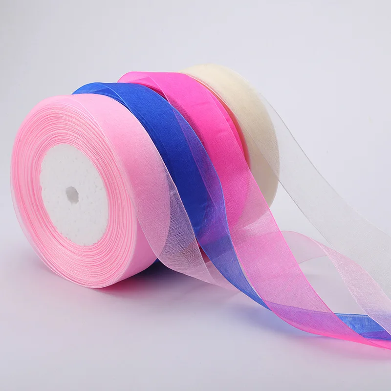 27 Colors Choose (10 Meters/Lot) 3/4\'\'(20mm) Broadside Organza Ribbons Wholesale Gift Wrapping Decoration Ribbons