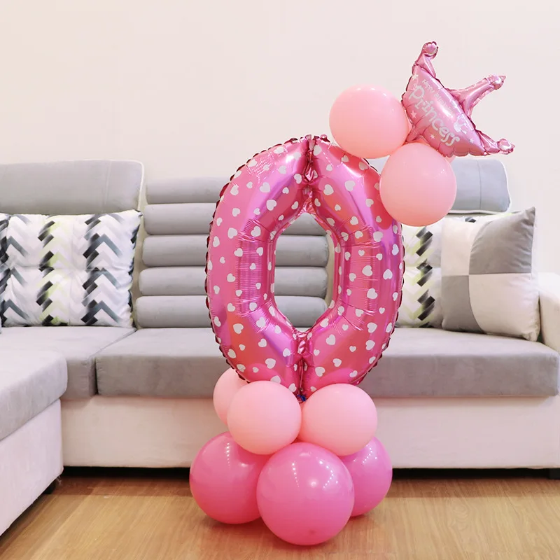 Juego de globos de cumpleaños para niños, de feliz cumpleaños decoración de fiesta, sombrero de dibujos animados, 1 Juego