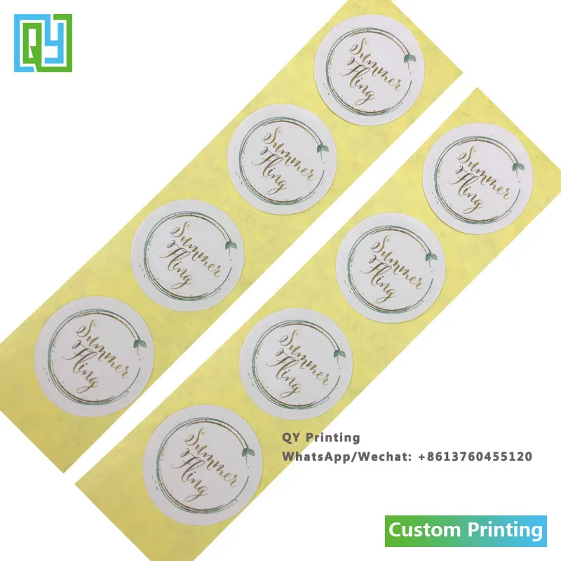 1000pcs 30x30mm Free Shipping Free Design Custom Made Paper Stickers Die Cut Fruit Stickers Sealing Labels Perfume Label Sticker