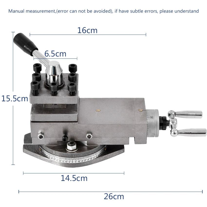 New AT300 Tool Holder Mini Lathe Accessories Metal Lathe Holder Tool Assembly Quick Change Lathe Tool Holder Tool 80mm Stroke