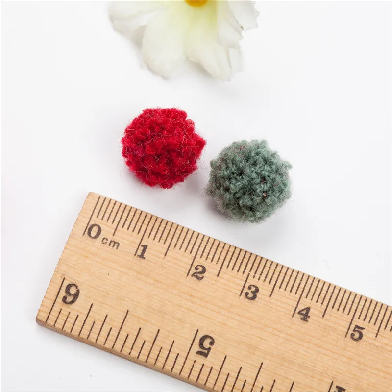 30pcs 15mm20mm  Multi Colors Teddy Curly Pompom Fur Craft DIY Soft Pom Poms Diy For Earrings Ornaments,Sewing Cloth Accessories