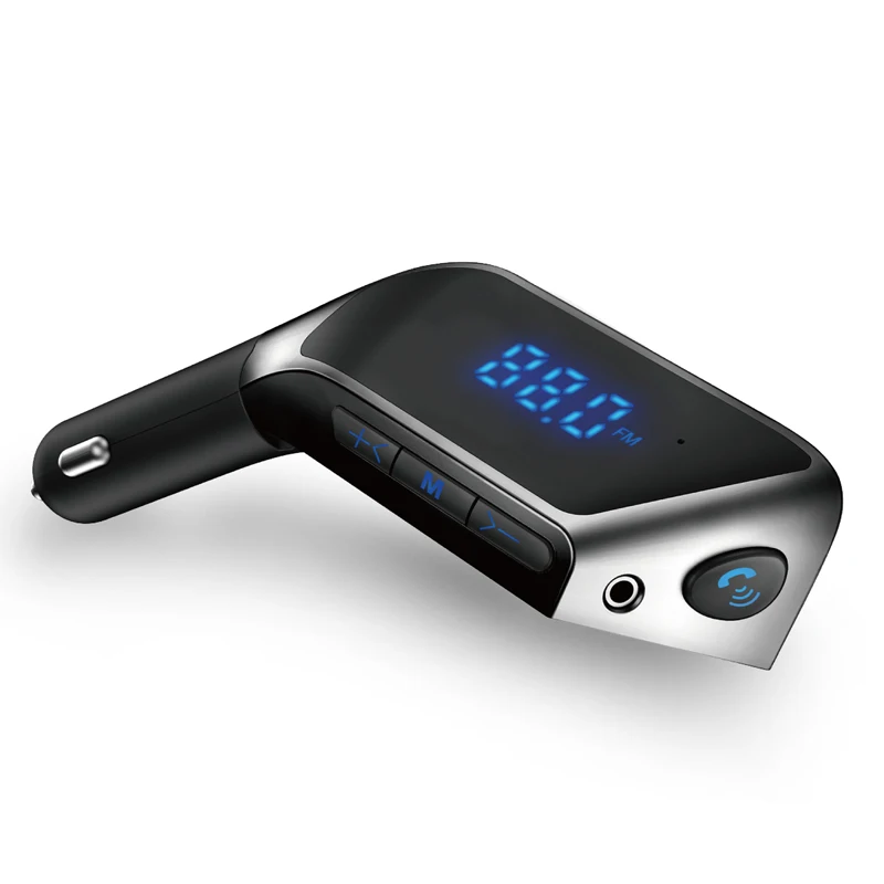  Car MP3 Player Bluetooth-compatible FM Transmitter Handsfree With Dual USB Car Charger Support U Disk TF Card & U Disk