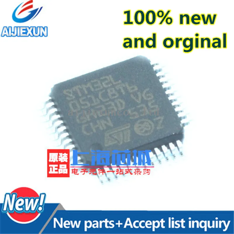 

5Pcs 100%New and original STM32L051C8T6 LQFP48 IC MCU 32BIT 64KB FLASH 48LQFP in stock