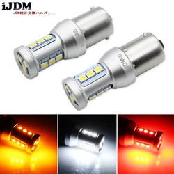 Ijdm Car Tail Light 1156 LED Canbus BA15S/P21W BAU15S/PY21W S25 3030 12SMD 12V Auto Brake Reverse Lamp DRL Rear Parking Bulbs