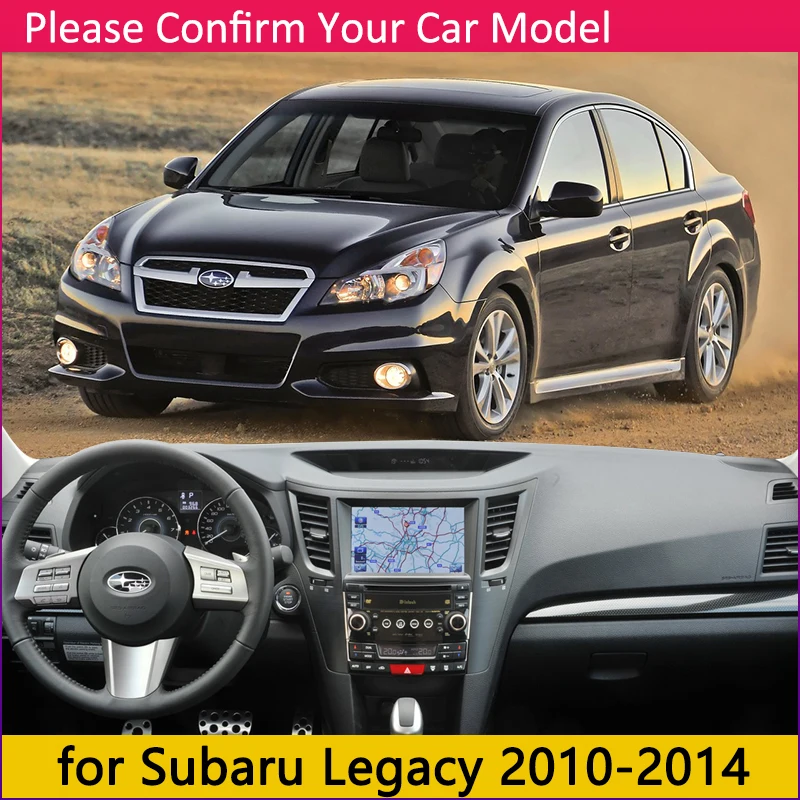 for Subaru Legacy 2010 2011 2012 2013 2014 Anti-Slip Mat Dashboard Cover Carpet Sunshade Dashmat Carpet Accessories WRX STI B4