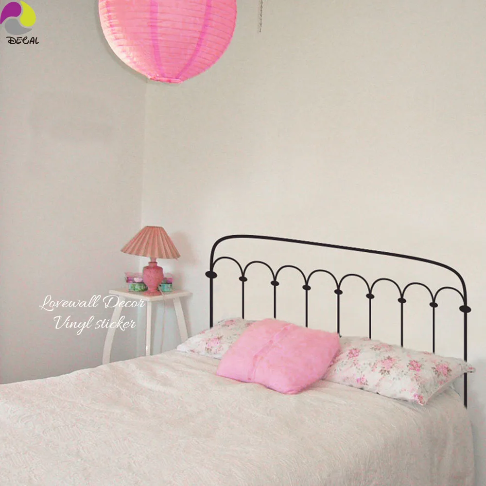 Cabecero de cama de 137cm x 80cm, pegatina de pared, cabeza de cama, dormitorio, cabeza de cama, calcomanía de pared, corte de habitación de niños, vinilo, decoración de pared del hogar, arte DIY