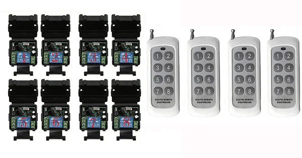 

DC 12V 1CHRF Wireless Remote Control Relay Switch Security System tubular motor garage door shutters/ lamp