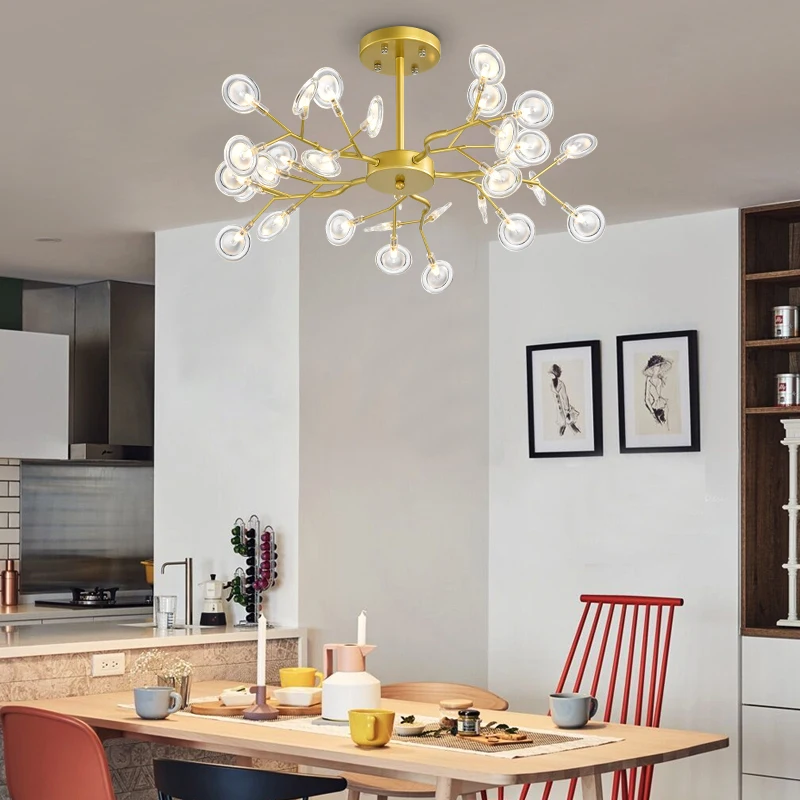 Nordic Postmodern Lighting Individual Creative Lighting Designer Chandelier Tree Branch Fork Cherry Blossom Glass Chandelier