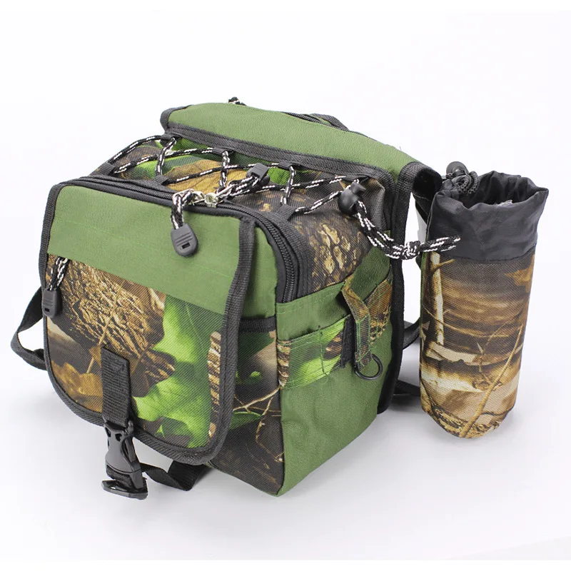 

Fishing Bag Rod Hanging Multi-purpose Lure Waist Bags Square Camoflage Lure Tackle Storage Shoulder Messenger Nylon Bags
