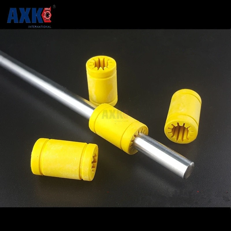 AXK 10pcs Linear Rail CNC Router Parts LM10UU LM10UU-S Bearing 10mm Shaft Plastic 3D Printer Solid Polymer 10Mm Linear Bearings