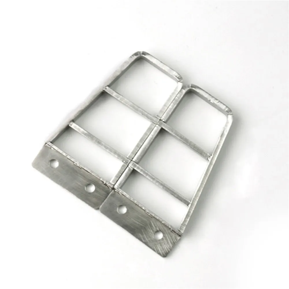 1 Pair 1:14 Stainless Steel Pedal For TAMIYA KING HAULER Globe Liner Tractor Truck Model Upgrade Metal Pedals RC Car Parts