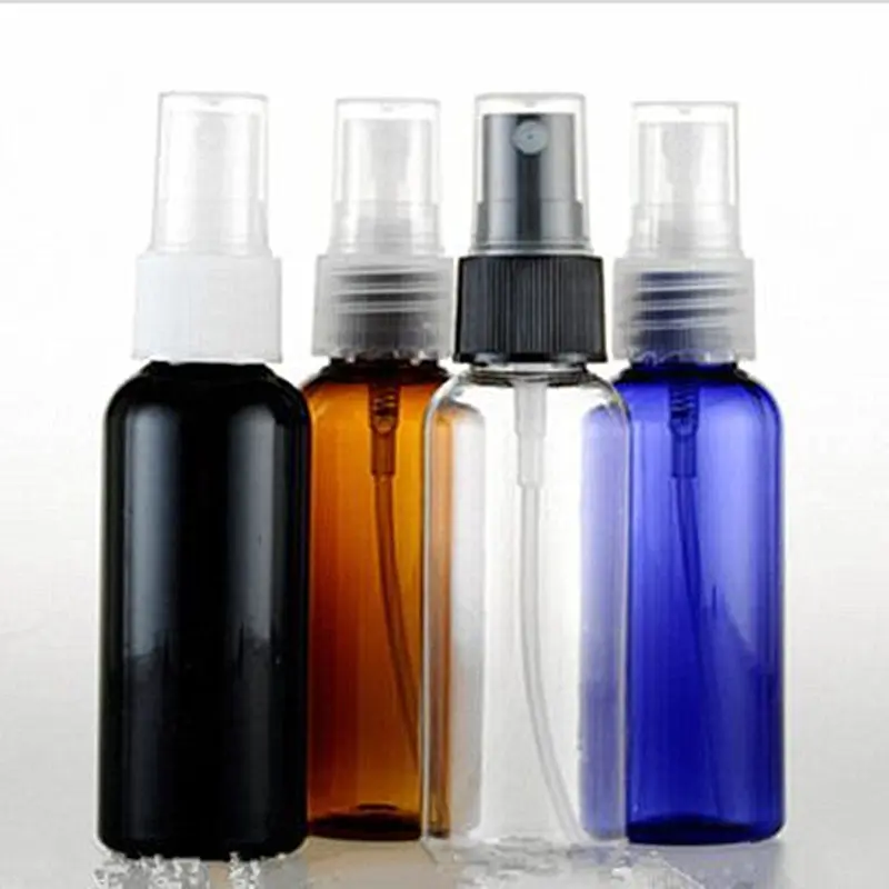 20pcs/Lot PET 50ml Round Shoulder Plastic Makeup Cosmetic Bottle Vials Spray Perfume Bottle Containers Fill Small Squirt Mist