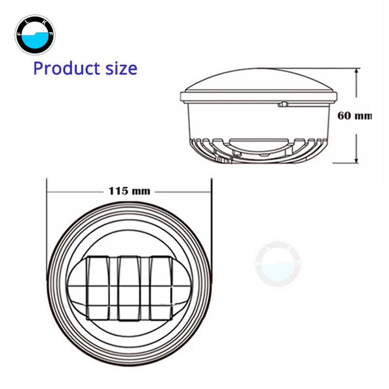 4.5 inch 30W  inch led fog lamps 4-1/2\'\' 4.5 inch motorcycle led Headlight Fit For motorcycle FLHRC Road King Classic