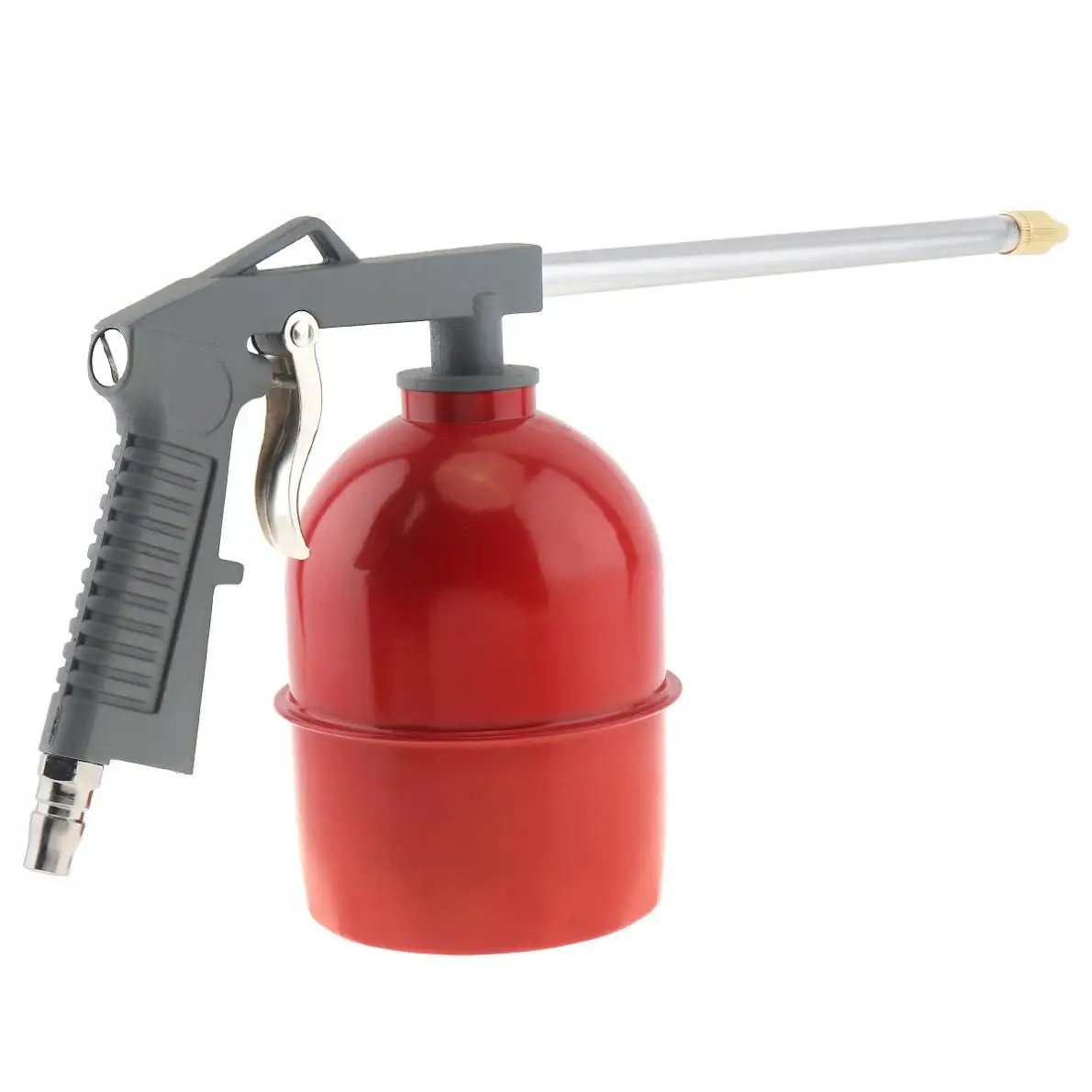 1-3pcs Red Pot Type Pneumatic Spray Gun with 6mm Nozzle Caliber and Aluminum Pot for Furniture / Factory Facilities