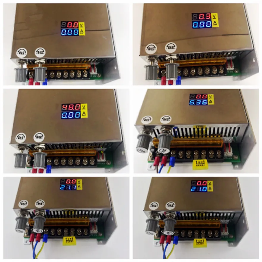 Imagem -06 - Chux-dc Fonte de Alimentação de Comutação Ajustável Display Digital Led ac dc 12v 24v 36v 48v 60v 80v 120v 220v